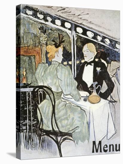 Toulouse-Lautrec: Menu-Henri de Toulouse-Lautrec-Stretched Canvas