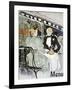 Toulouse-Lautrec: Menu-Henri de Toulouse-Lautrec-Framed Giclee Print