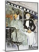 Toulouse-Lautrec: Menu-Henri de Toulouse-Lautrec-Mounted Giclee Print