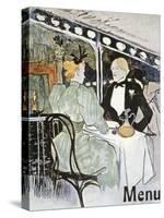 Toulouse-Lautrec: Menu-Henri de Toulouse-Lautrec-Stretched Canvas