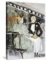 Toulouse-Lautrec: Menu-Henri de Toulouse-Lautrec-Stretched Canvas