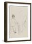 Toulouse-Lautrec vue de dos et un cycliste-Henri de Toulouse-Lautrec-Framed Giclee Print