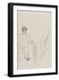 Toulouse-Lautrec vue de dos et un cycliste-Henri de Toulouse-Lautrec-Framed Giclee Print