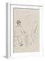 Toulouse-Lautrec vue de dos et un cycliste-Henri de Toulouse-Lautrec-Framed Giclee Print