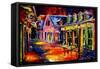 Toulouse Street by Night-Diane Millsap-Framed Stretched Canvas