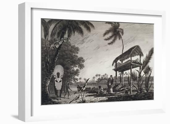 Toupapow with a Corpse on it Attended by Chief Mourner-null-Framed Giclee Print