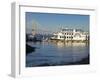 Tour Boat and Arthur Ravenel Jr. Bridge, Liberty Square, Charleston, South Carolina-Richard Cummins-Framed Photographic Print