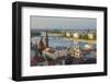 Tour boat passes Hungary's Parliament, built between 1884-1902 is the country's largest building-Tom Haseltine-Framed Photographic Print