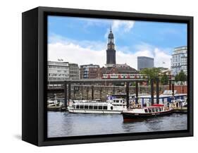 Tour Boats, Hamburg, Germany-Miva Stock-Framed Stretched Canvas