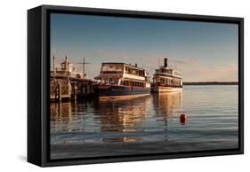 Tour Boats Lake Geneva WI-Steve Gadomski-Framed Stretched Canvas