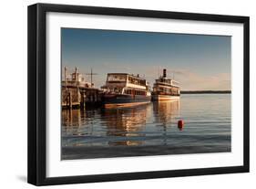 Tour Boats Lake Geneva WI-Steve Gadomski-Framed Photographic Print