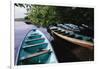 Tour Boats Moored in Ventanilla Lagoon-Danny Lehman-Framed Photographic Print