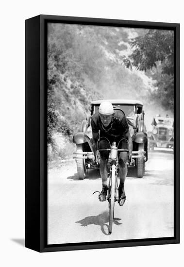 Tour De France 1929, 13th Leg Cannes/Nice on July 16 : Benoit Faure on the Braus Pass-null-Framed Stretched Canvas