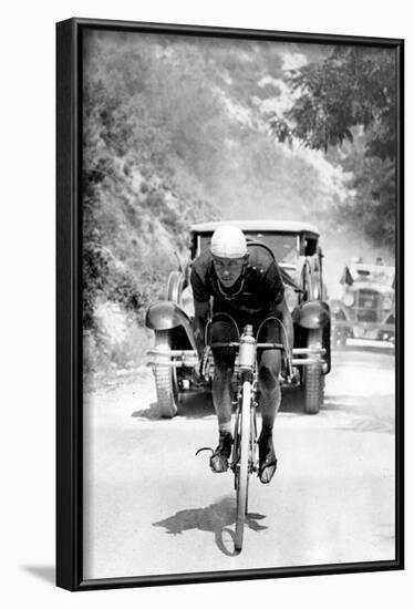 Tour De France 1929, 13th Leg Cannes/Nice on July 16 : Benoit Faure on the Braus Pass-null-Framed Photo