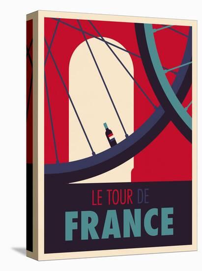Tour de France-Spencer Wilson-Stretched Canvas