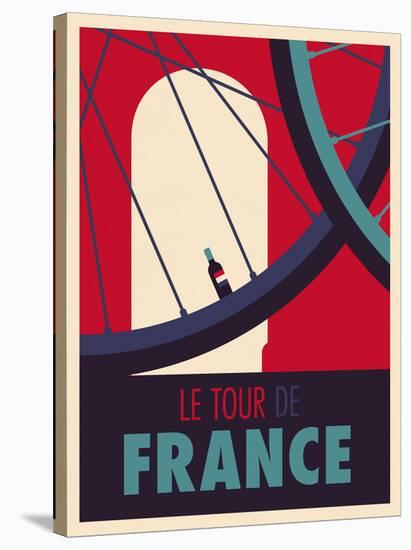 Tour de France-Spencer Wilson-Stretched Canvas