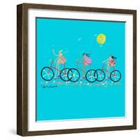 Tour de Girls-Caroline Benchétrit-Framed Art Print