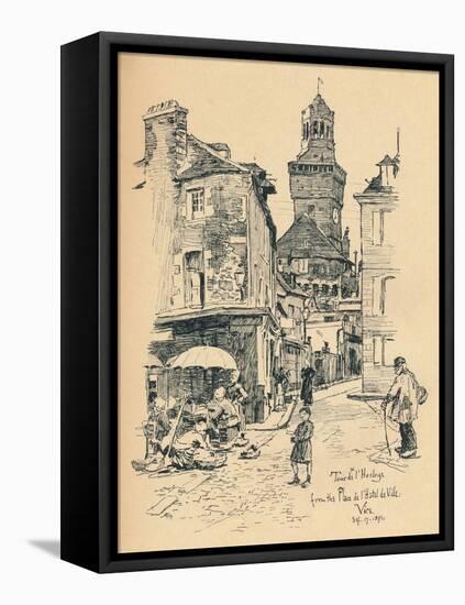 'Tour de l'Horloge, Vire', c1893-Bernard Partridge-Framed Stretched Canvas