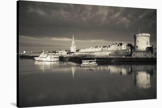 Tour De La Lanterne and Tour De La Chaine Towers, La Rochelle, Charente-Maritime-null-Stretched Canvas