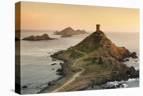 Tour De La Parata and the Islands of Iles Sanguinaires, Corsica, France, Mediterranean, Europe-Markus Lange-Stretched Canvas