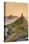 Tour De La Parata and the Islands of Iles Sanguinaires, Corsica, France, Mediterranean, Europe-Markus Lange-Stretched Canvas