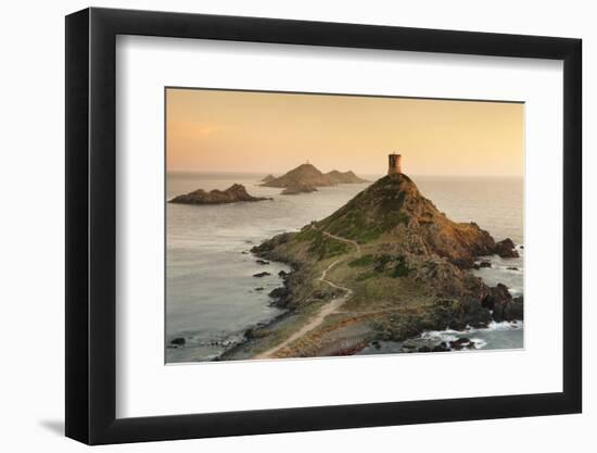 Tour De La Parata and the Islands of Iles Sanguinaires, Corsica, France, Mediterranean, Europe-Markus Lange-Framed Photographic Print