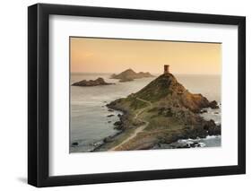 Tour De La Parata and the Islands of Iles Sanguinaires, Corsica, France, Mediterranean, Europe-Markus Lange-Framed Photographic Print