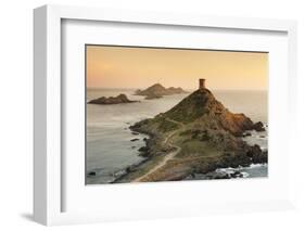 Tour De La Parata and the Islands of Iles Sanguinaires, Corsica, France, Mediterranean, Europe-Markus Lange-Framed Photographic Print