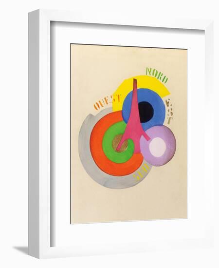 'Tour Eiffel', 1918-Robert Delaunay-Framed Giclee Print