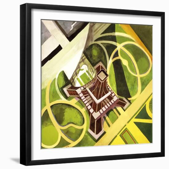 Tour Eiffel et Jardin du Champs de Mars, 1922-Robert Delaunay-Framed Premium Giclee Print