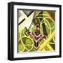 Tour Eiffel Et Jardin Du Champs De Mars, 1922-Robert Delaunay-Framed Giclee Print