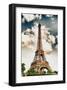Tour Eiffel Tower Paris France-null-Framed Art Print