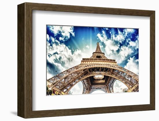 Tour Eiffel Wideangle View-null-Framed Art Print