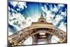 Tour Eiffel Wideangle View-null-Mounted Art Print