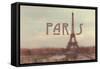 Tour Eiffel-Cora Niele-Framed Stretched Canvas