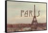 Tour Eiffel-Cora Niele-Framed Stretched Canvas