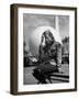 Tour Guide at the New York World's Fair, Taking a Rest after a Long Day's Work-David Scherman-Framed Photographic Print