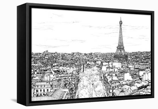 Tour of Europe I-Melissa Wang-Framed Stretched Canvas