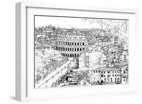 Tour of Europe III-Melissa Wang-Framed Premium Giclee Print