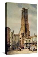 Tour Saint-Jacques-Francois Etienne Villeret-Stretched Canvas