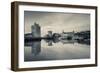 Tour St-Nicholas and Tour De La Chaine Towers at Dawn, Old Port, La Rochelle, Charente-Maritime-null-Framed Photographic Print