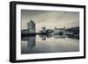 Tour St-Nicholas and Tour De La Chaine Towers at Dawn, Old Port, La Rochelle, Charente-Maritime-null-Framed Photographic Print