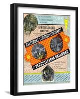 Tour the Famous Pennsylvania Railroad-null-Framed Art Print