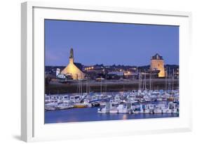 Tour Vauban and the Chapel Notre Dame De Rocamadour with Fishing Boats-Markus Lange-Framed Photographic Print