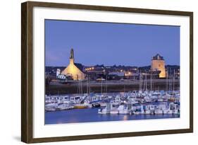 Tour Vauban and the Chapel Notre Dame De Rocamadour with Fishing Boats-Markus Lange-Framed Photographic Print