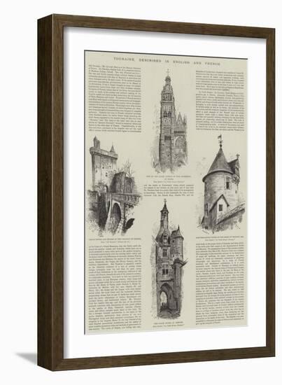 Touraine, Described in English and French-Albert Robida-Framed Giclee Print