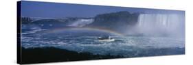 Tourboat near Waterfalls, Niagara Falls, Ontario, Canada-null-Stretched Canvas
