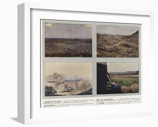 Tourelles D'Un Fort, Fort De Moulainville, Moulainville, La Voevre-Jules Gervais-Courtellemont-Framed Premium Photographic Print