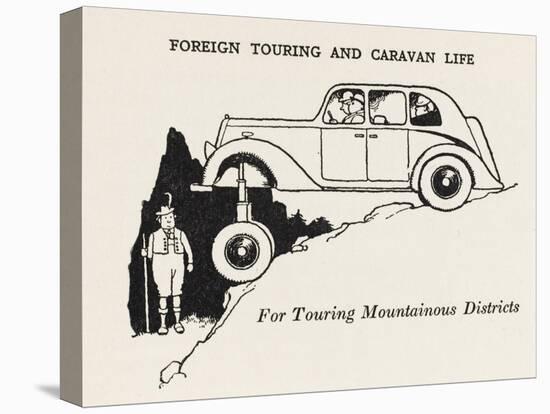 Touring Mountainous Districts-William Heath Robinson-Stretched Canvas