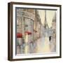 Touring Paris Couple III-Julia Purinton-Framed Art Print